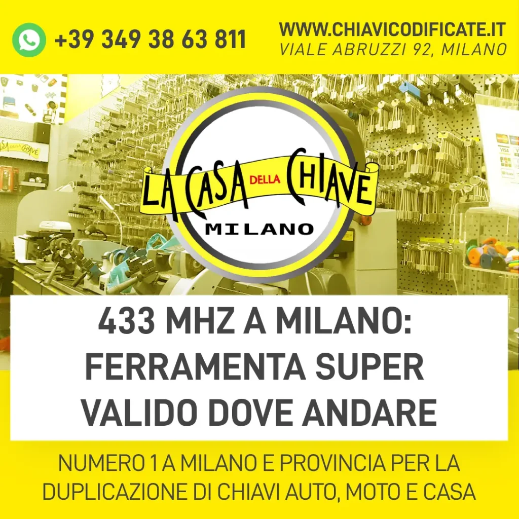 433 mhz a Milano: ferramenta super valido dove andare