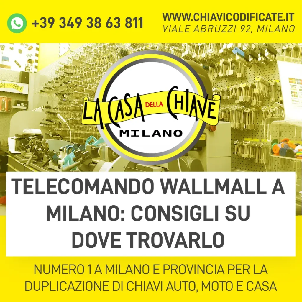 Telecomando Wallmall a Milano consigli su dove trovarlo