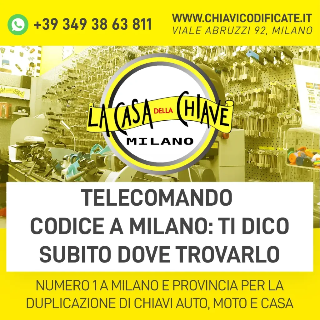 Telecomando codice a Milano ti dico subito dove trovarlo
