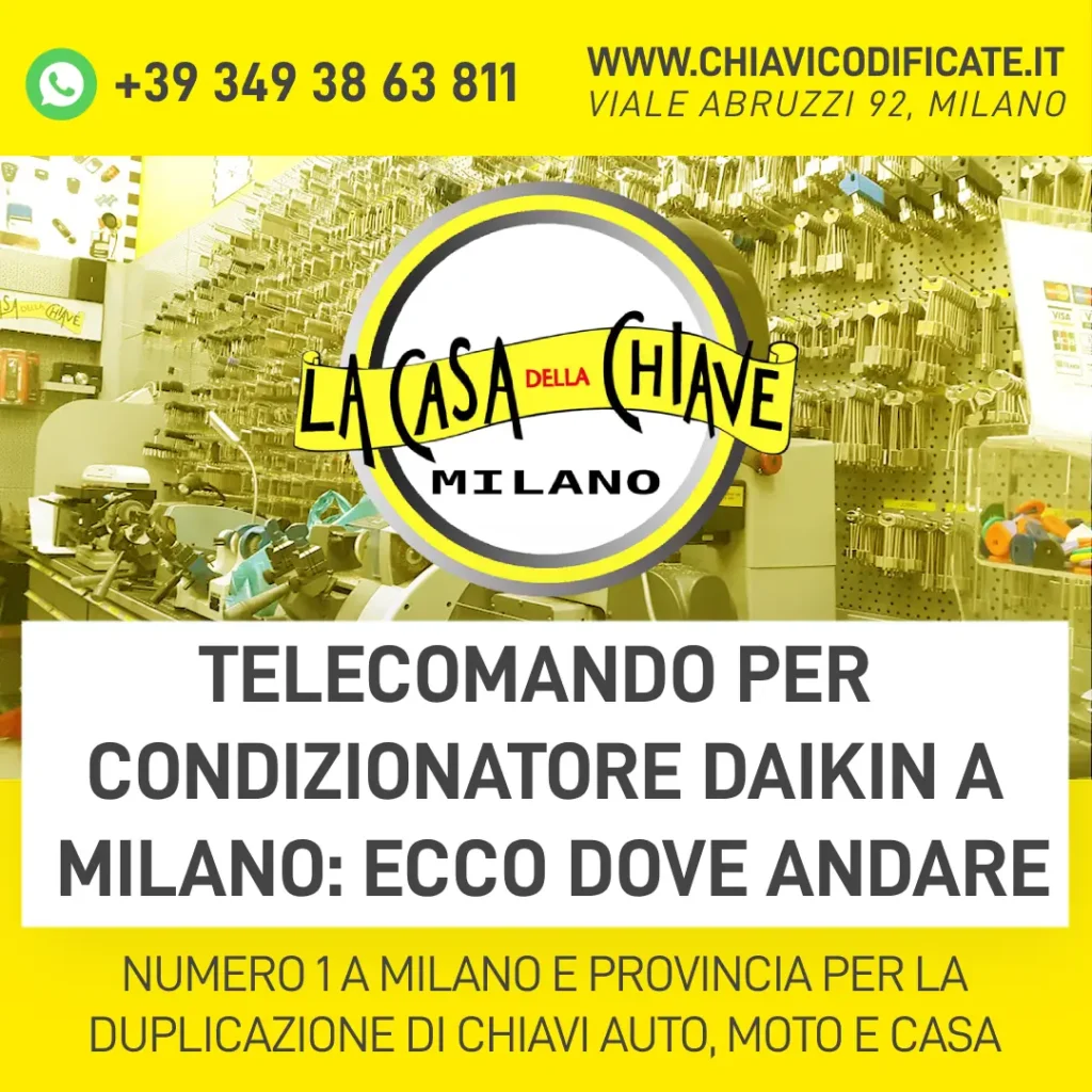 Telecomando per condizionatore Daikin a Milano ecco dove andare