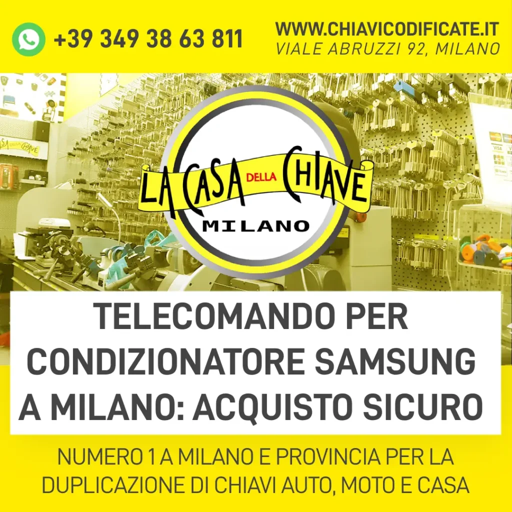 Telecomando per condizionatore Samsung a Milano acquisto sicuro
