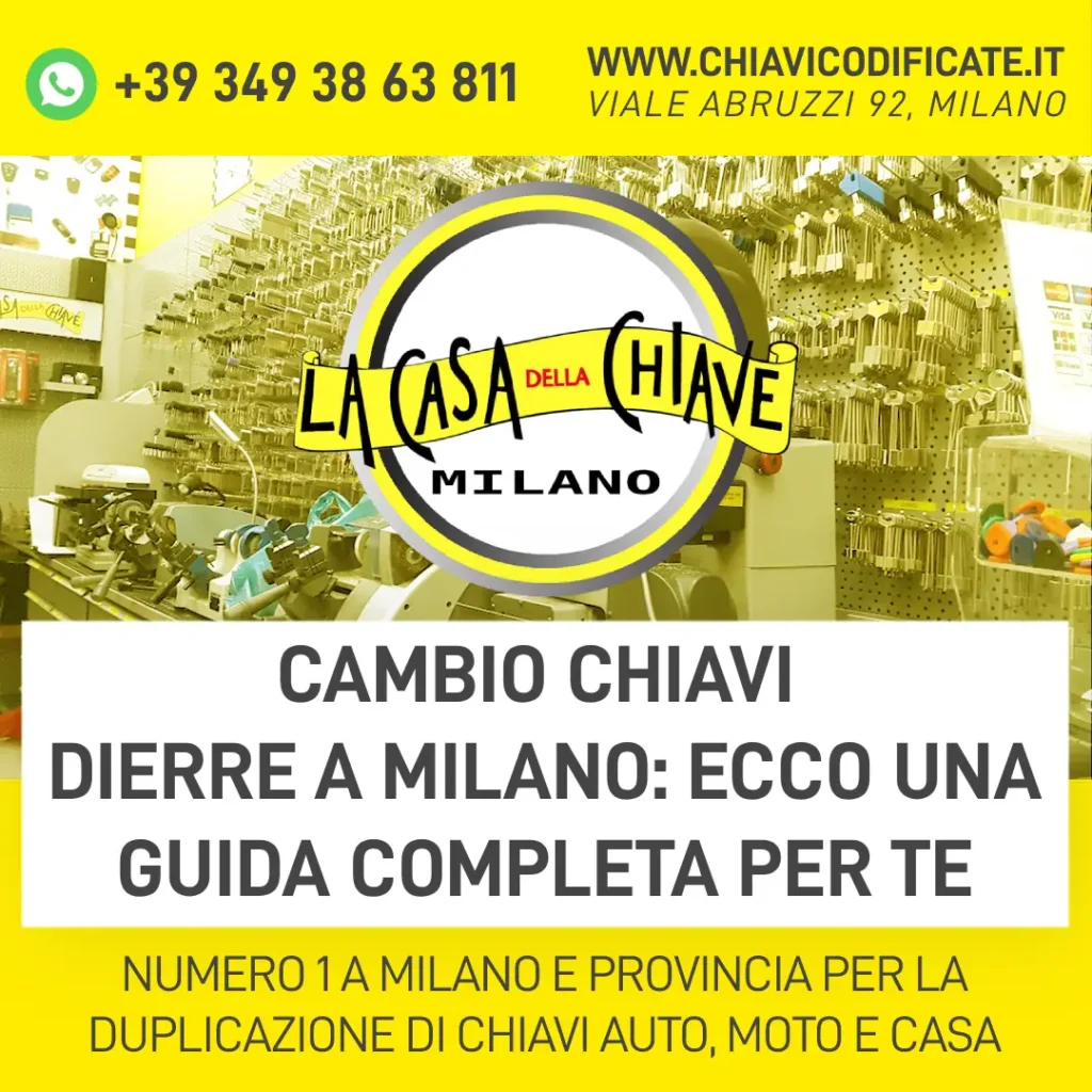Cambio chiavi Dierre a Milano ecco una guida completa per te
