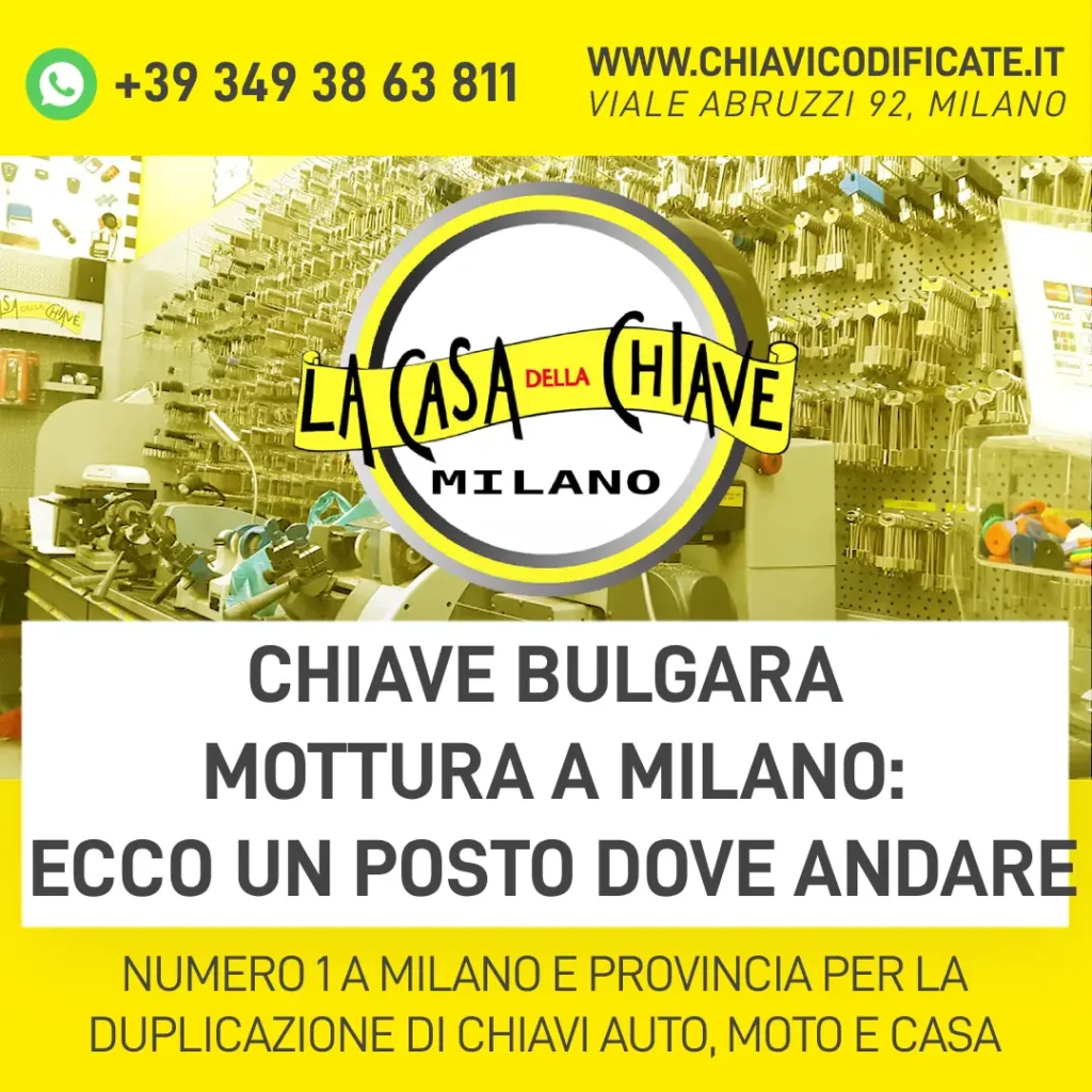 Chiave bulgara Mottura a Milano ecco un posto dove andare