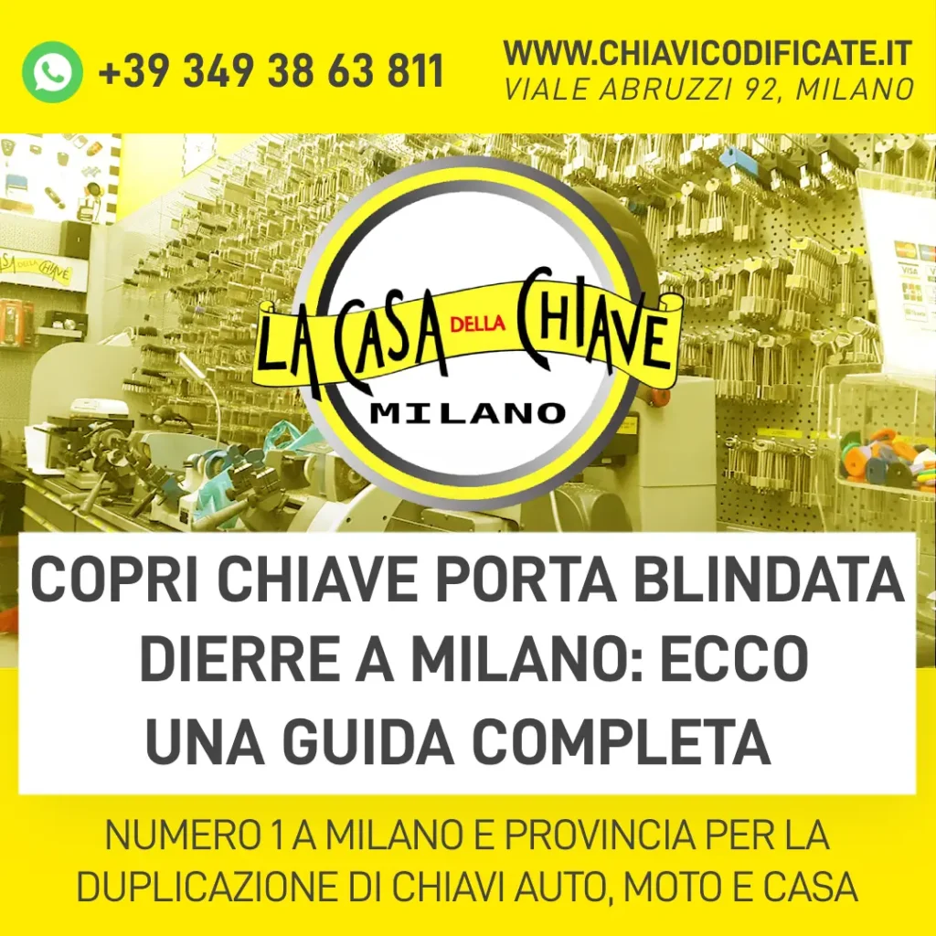 Copri chiave porta blindata Dierre a Milano ecco una guida completa