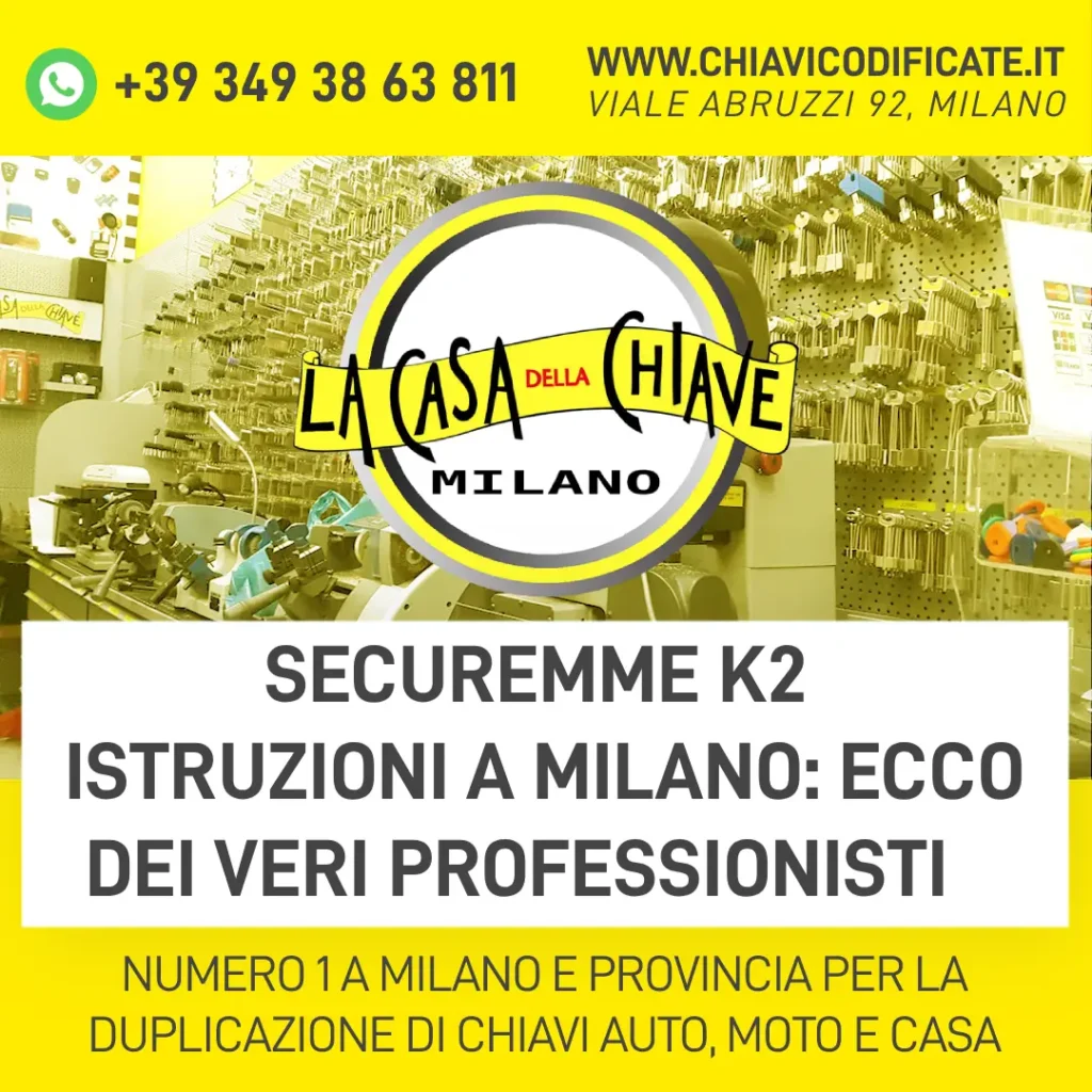 Securemme k2 istruzioni a Milano ecco dei veri professionisti