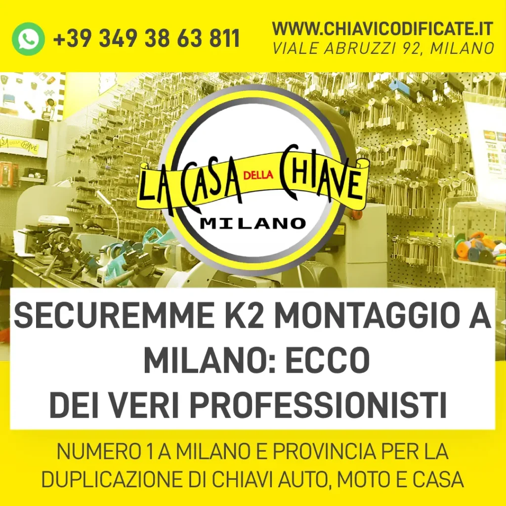 Securemme k2 montaggio a Milano ecco dei veri professionisti
