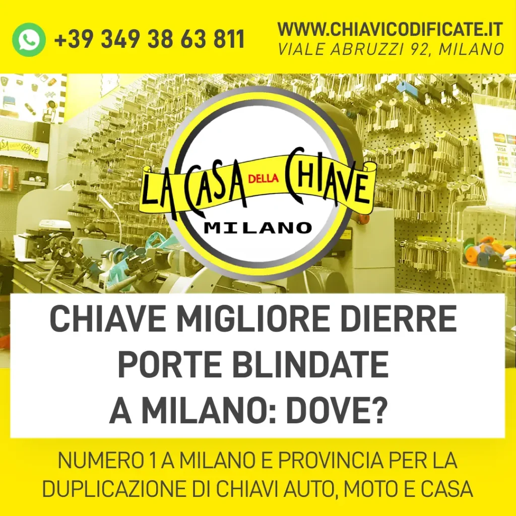 Chiave migliore Dierre porte blindate a Milano dove