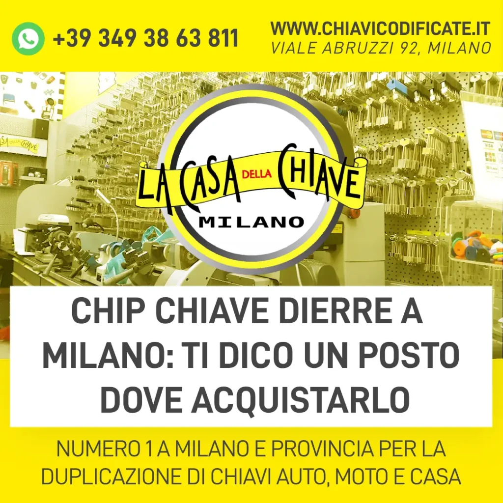 Chip chiave Dierre a Milano ti dico un posto dove acquistarlo