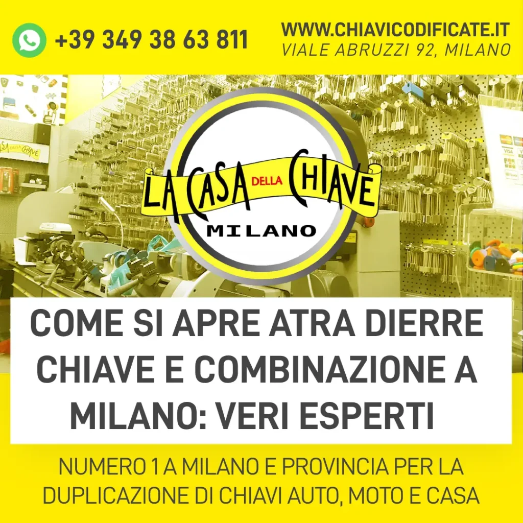 Come si apre Atra Dierre chiave e combinazione a Milano veri esperti