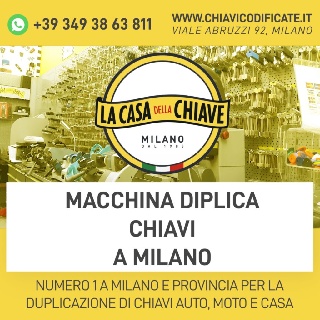 Macchina duplica chiavi a Milano: dove recarsi?