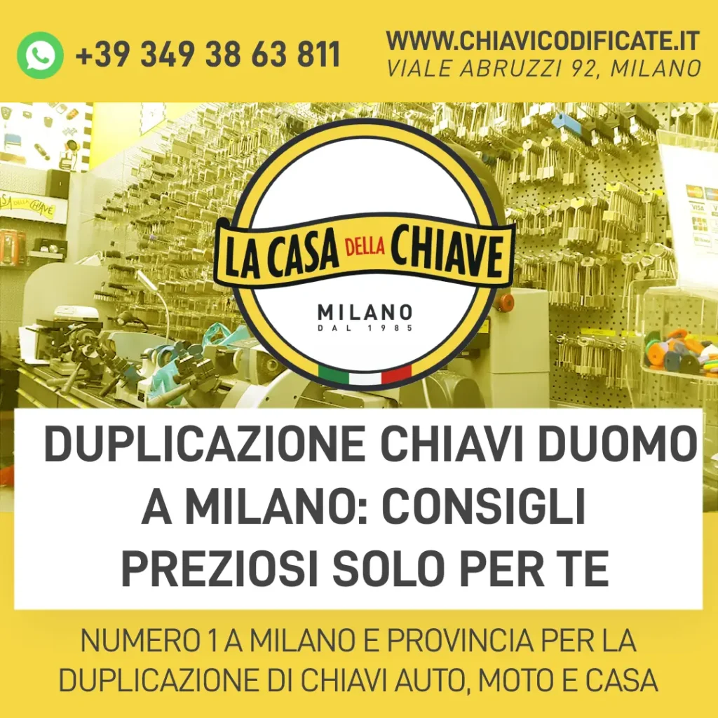 Chiave parco Ravizza a Milano: informazioni per la duplicazione