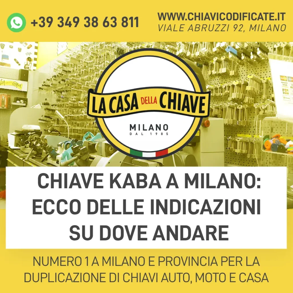 Chiave Kaba a Milano: ecco delle indicazioni su dove andare