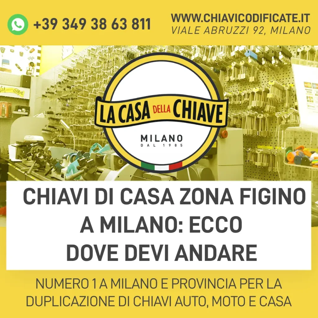 Chiavi di casa zona Figino a Milano: ecco dove devi andare