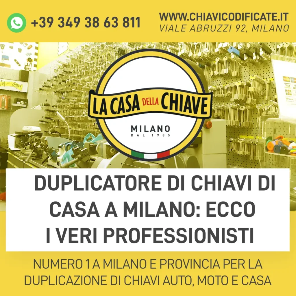 Duplicatore di chiavi di casa a Milano: ecco i veri professionisti
