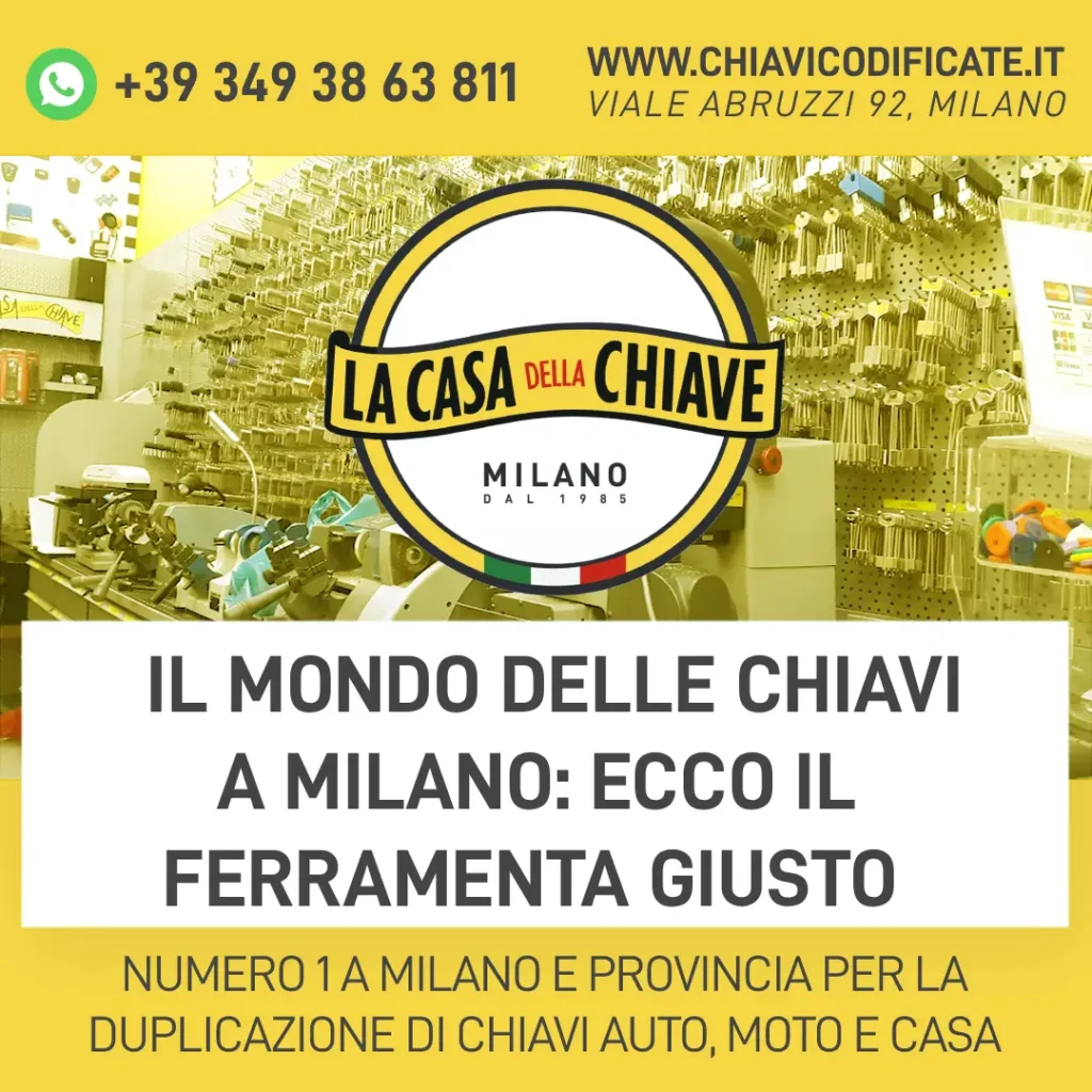 Il mondo delle chiavi a Milano: ecco il ferramenta giusto