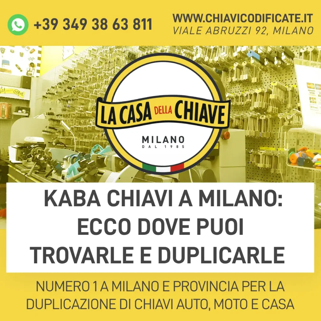 Kaba chiavi a Milano: ecco dove puoi trovarle e duplicarle