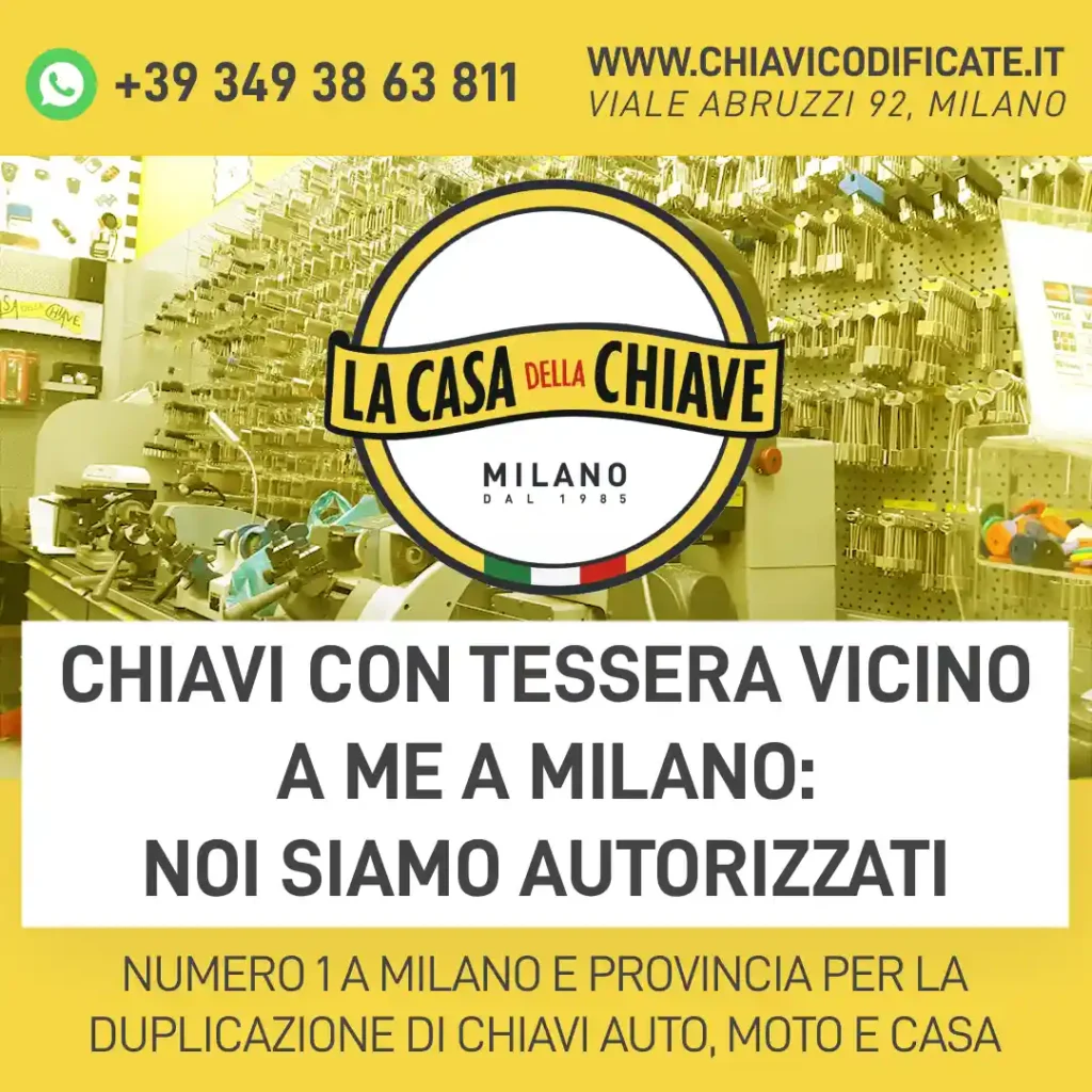 Chiavi con tessera vicino a me a Milano: noi siamo autorizzati