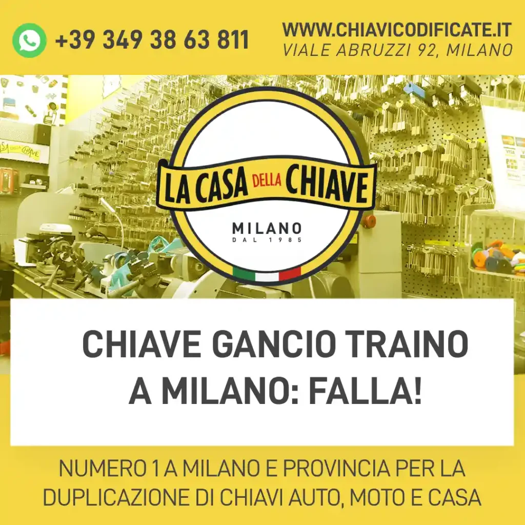 Chiave gancio traino a Milano: falla!