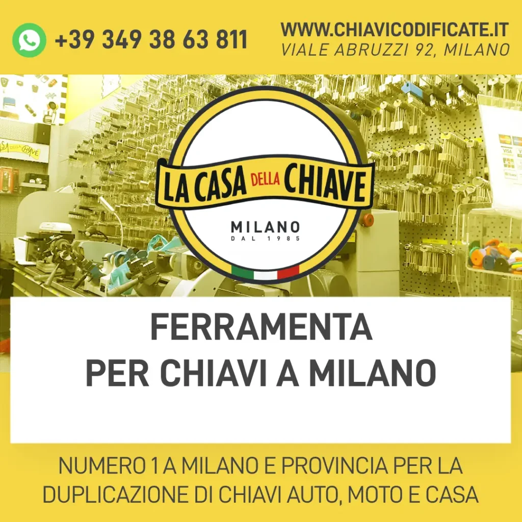 Ferramenta per chiavi a Milano