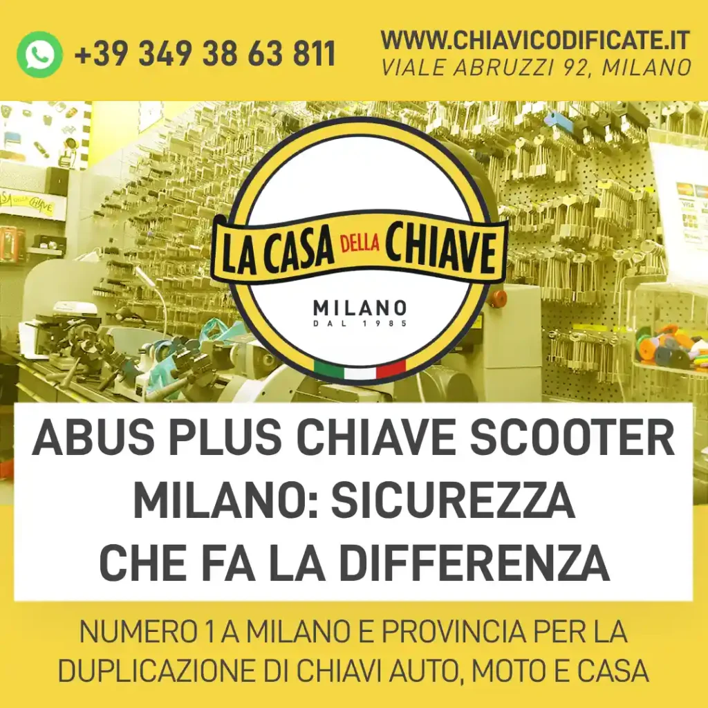ABUS Plus Chiave Scooter Milano: Sicurezza Che Fa la Differenza