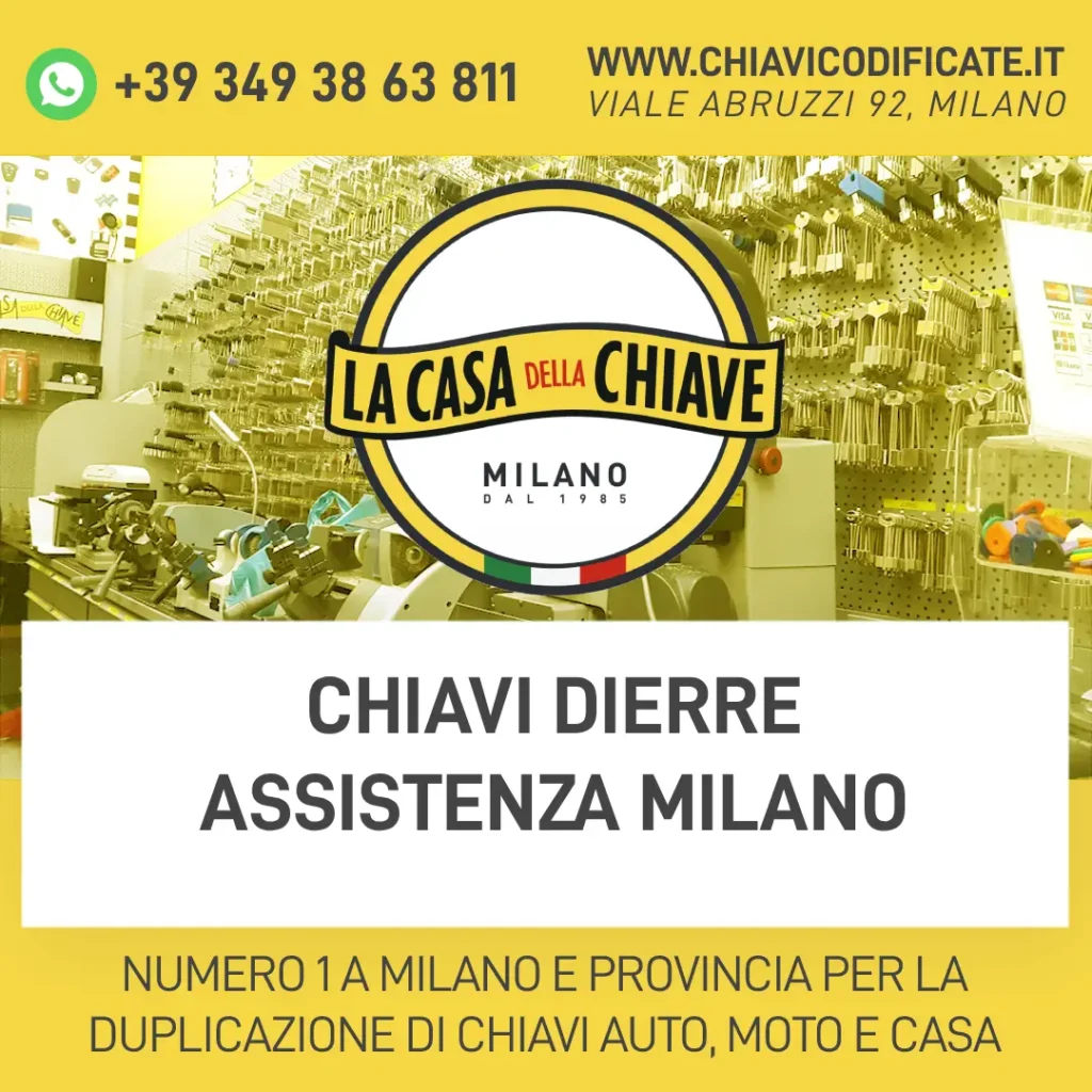 Chiavi Dierre assistenza Milano