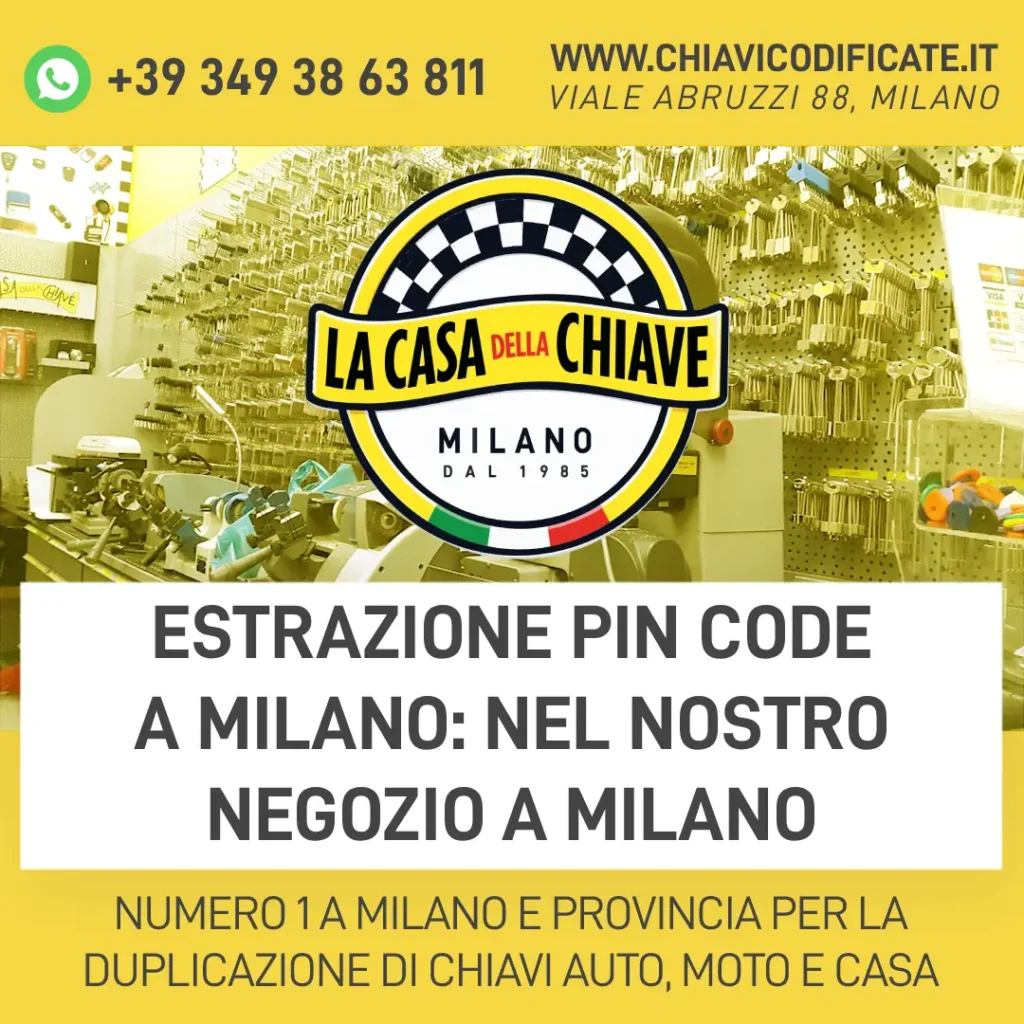 Estrazione Pin Code a Milano: nel nostro negozio a Milano