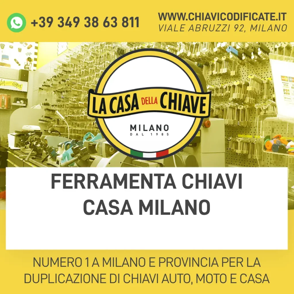 Ferramenta chiavi casa Milano