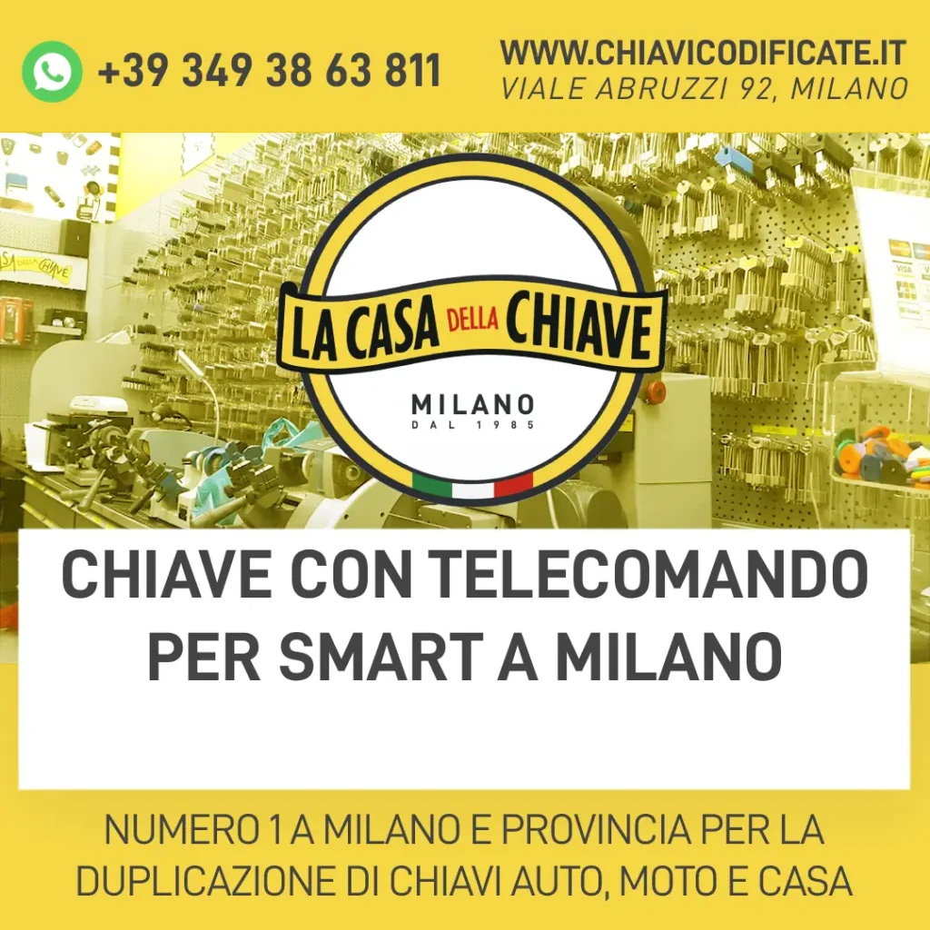 Chiave con telecomando per Smart a Milano