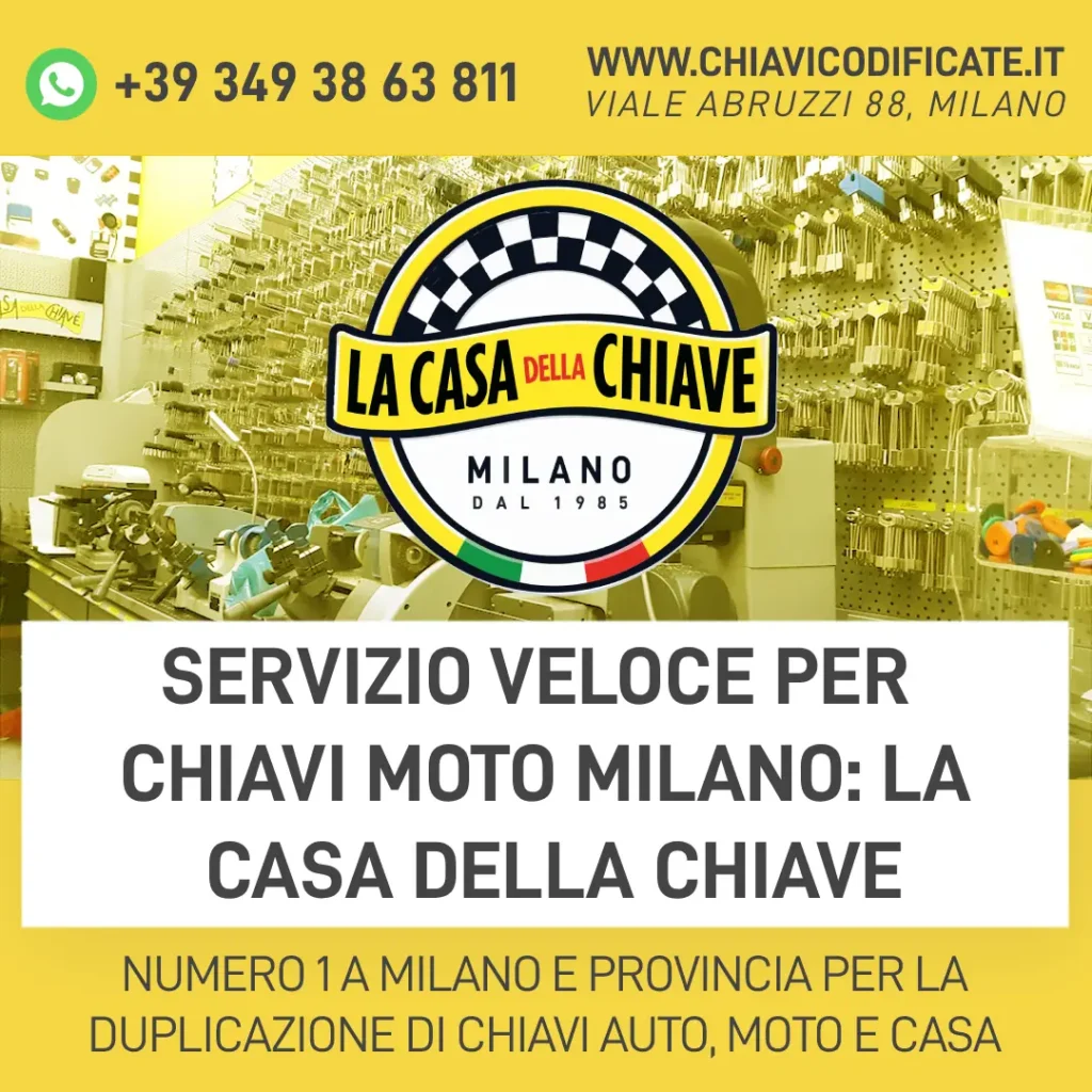 Servizio Veloce per Chiavi Moto Milano: La Casa della Chiave
