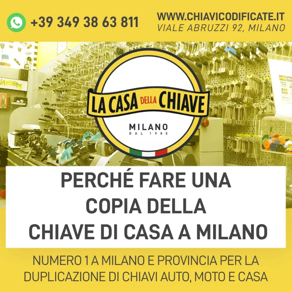 perché fare una copia della chiave di casa