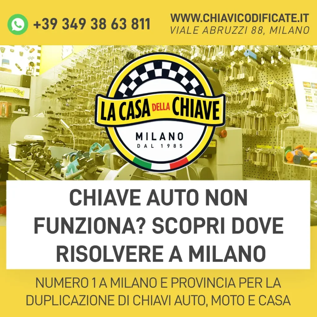 Chiave Auto Non Funziona? Scopri Dove Risolvere a Milano