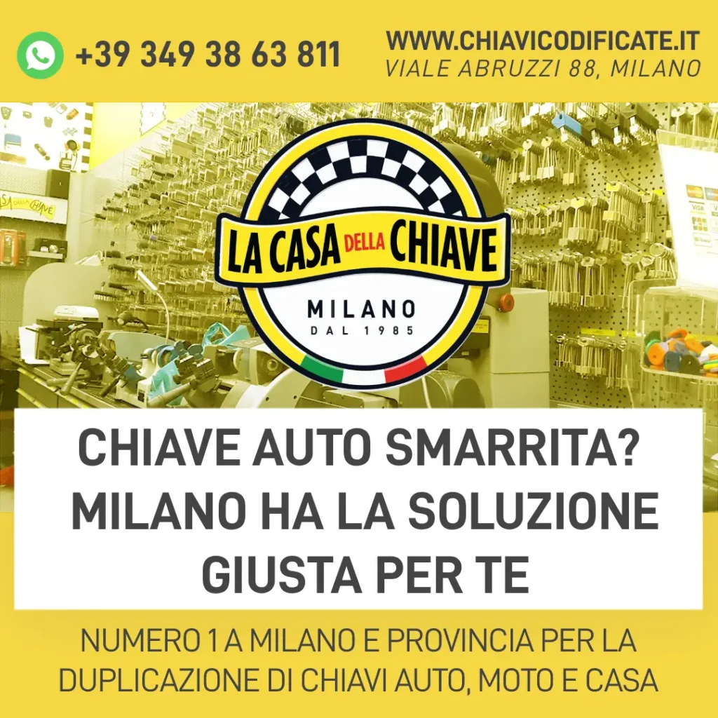 Chiave Auto Smarrita? Milano Ha la Soluzione Giusta per Te