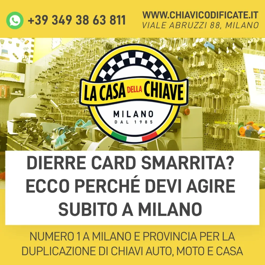 Dierre Card Smarrita? Ecco Perché Devi Agire Subito a Milano