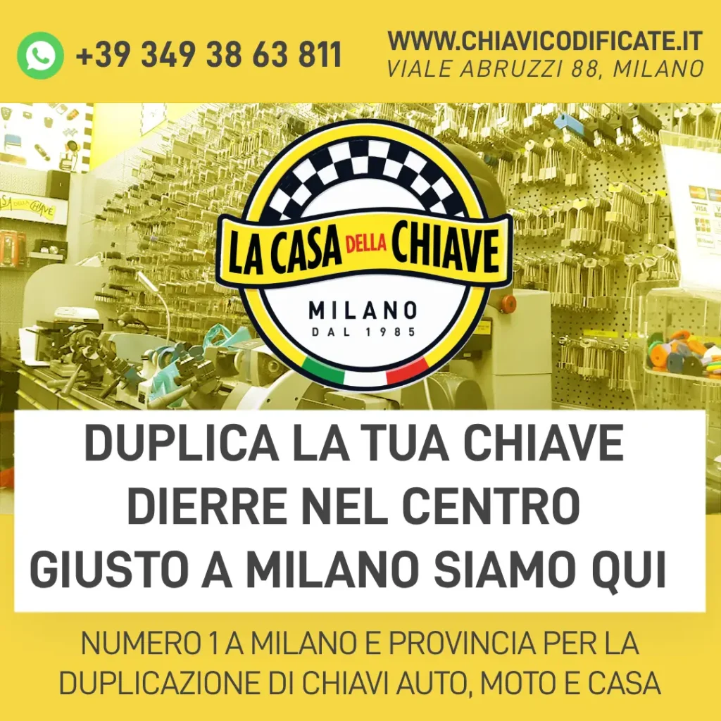 Duplica la Tua Chiave Dierre nel Centro Giusto a Milano siamo qui