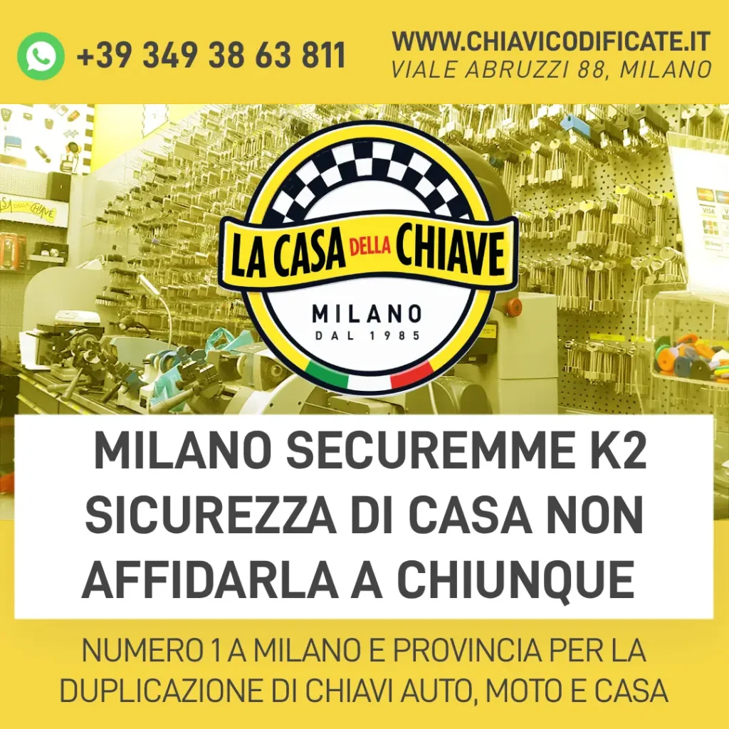 Milano Securemme K2 sicurezza di casa non affidarla a chiunque