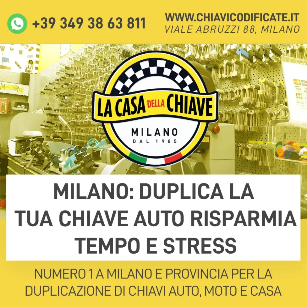 Milano: Duplica la Tua Chiave Auto Risparmia Tempo e Stress