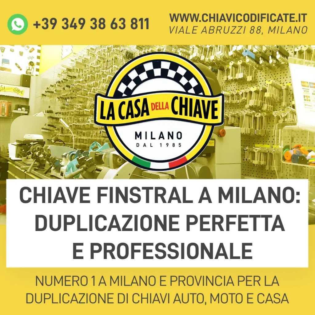 Chiave Finstral a Milano: Duplicazione Perfetta e Professionale