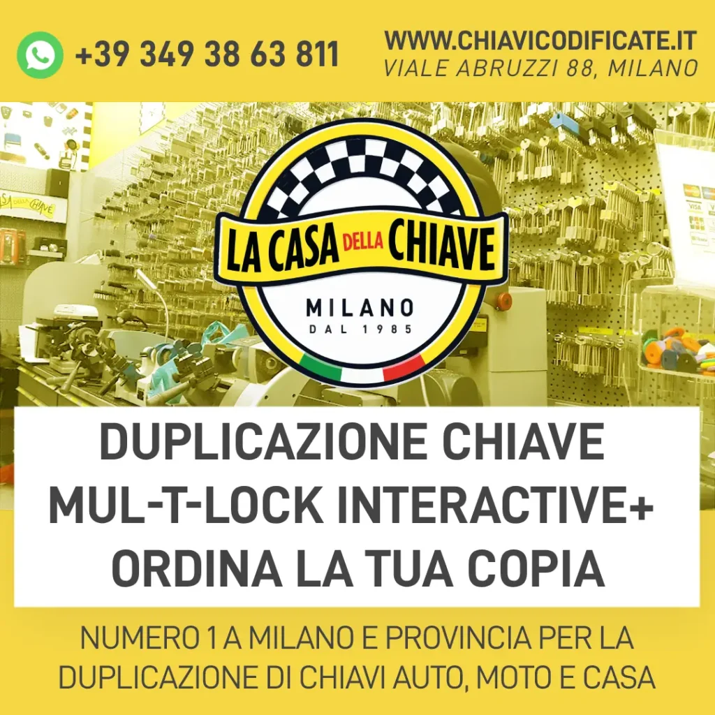 Duplicazione Chiave Mul-T-Lock Interactive+ Ordina la Tua Copia