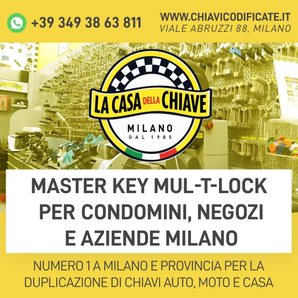 Master Key Mul-T-Lock per Condomini, Negozi e Aziende Milano