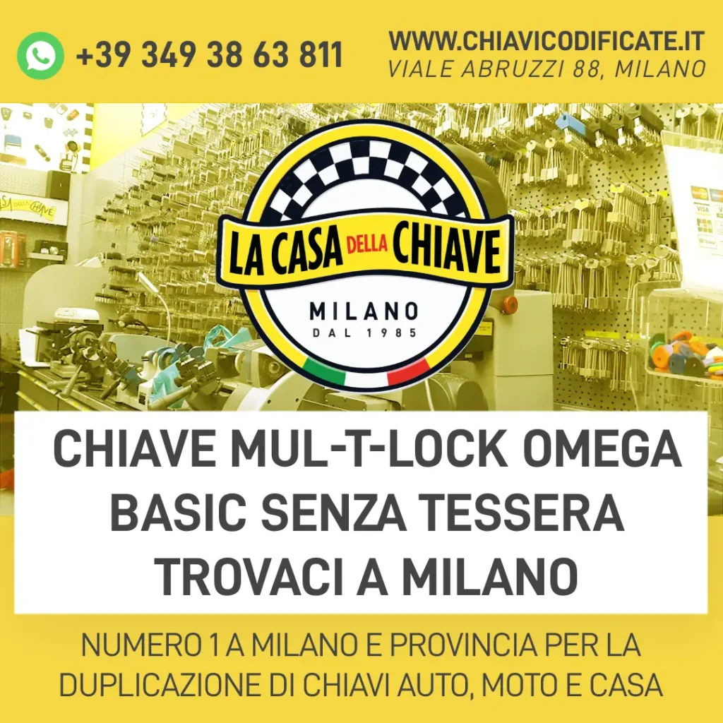 Chiave Mul-T-Lock Omega Basic Senza Tessera Trovaci a Milano