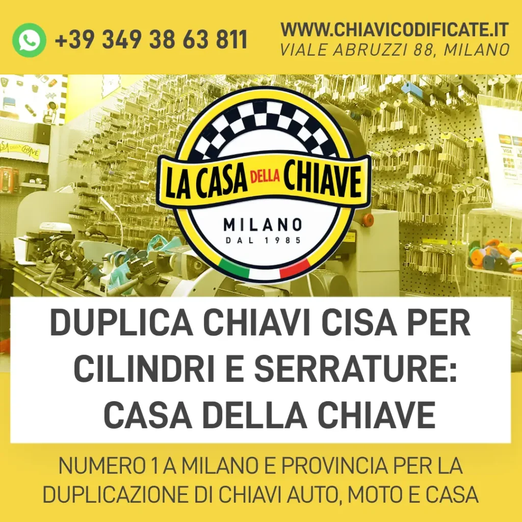 Duplica chiavi Cisa per cilindri e serrature: Casa Della Chiave