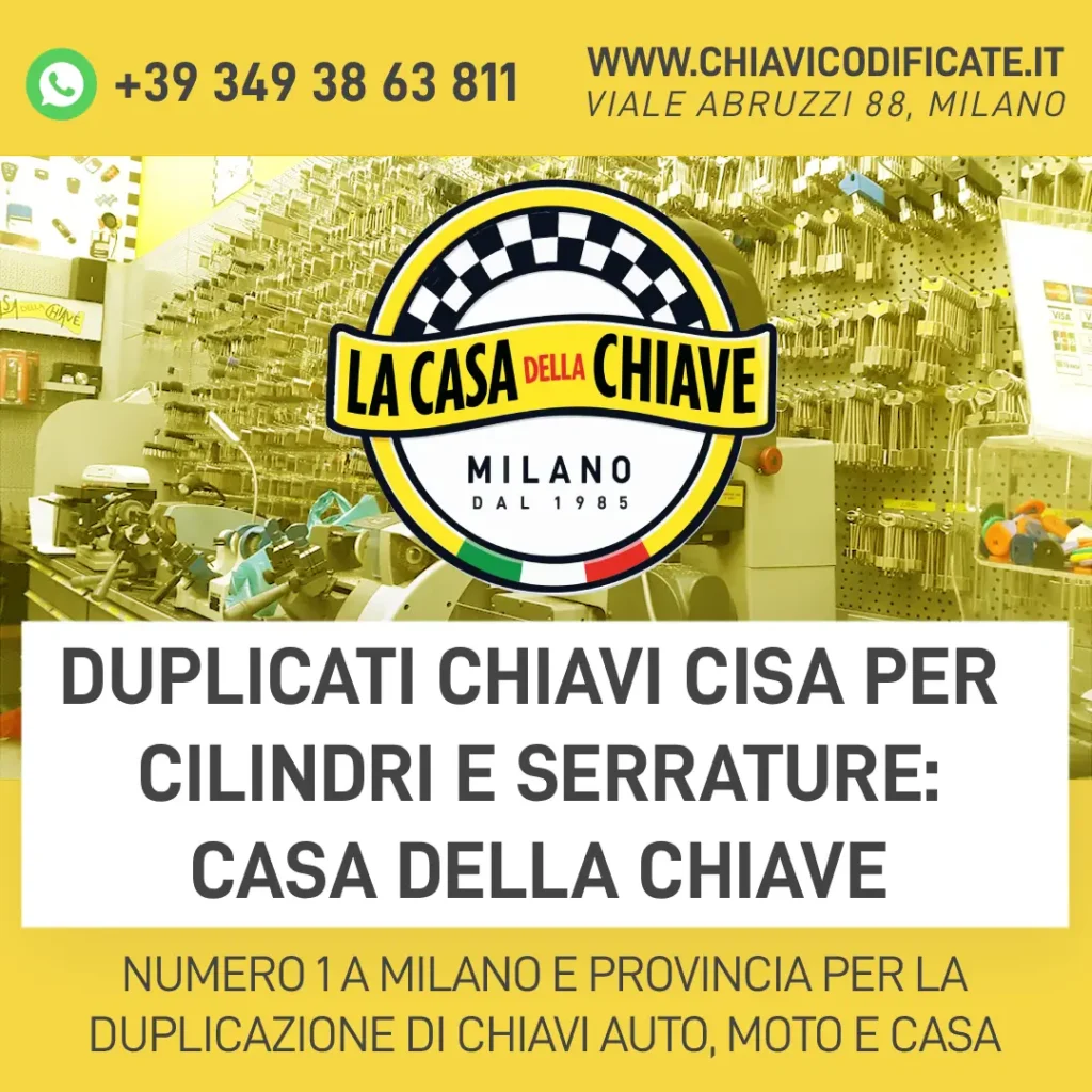 Duplicati chiavi Cisa per cilindri e serrature: Casa Della Chiave