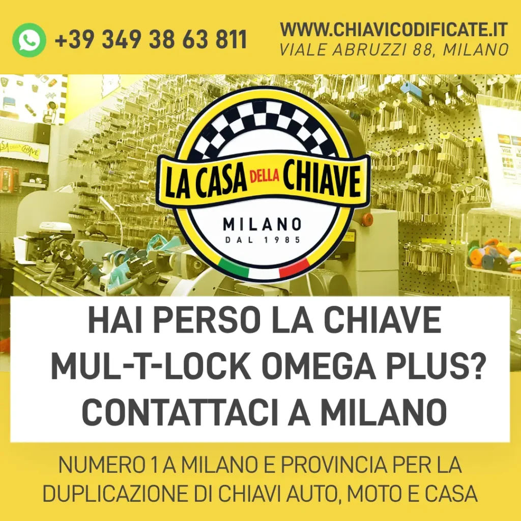 Hai Perso la Chiave Mul-T-Lock Omega Plus? Contattaci a Milano