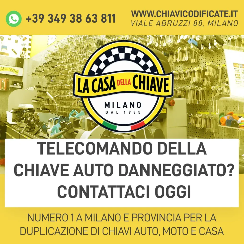 Telecomando della Chiave Auto Danneggiato? Contattaci Oggi